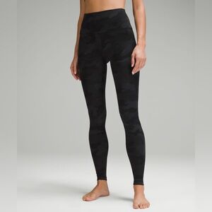 Lululemon Black Camouflage Leggings